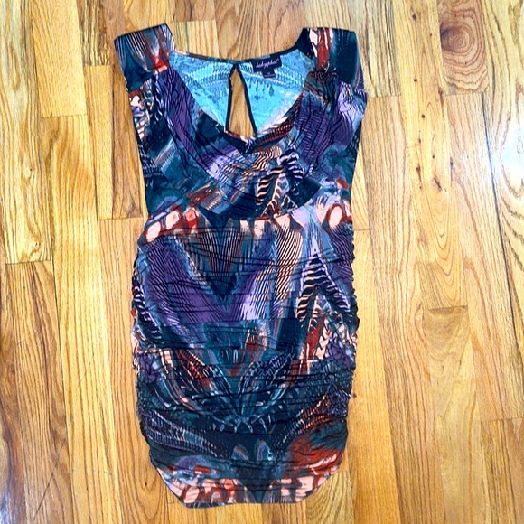 NEW Baby Phat cowl neck mini ruched dress 1X - Picture 12 of 17